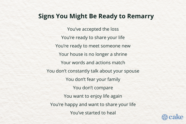 Signs You Might Be Ready to Remarry